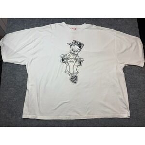 VTG Jordan Craig White Graphic T Shirt 6XL Looney Tunes Tweety Hip Hop Pimpin